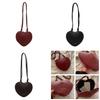 Fashion Casual Pu Heartshaped Crossbody Bag With Inner Zipper Pocket For Women