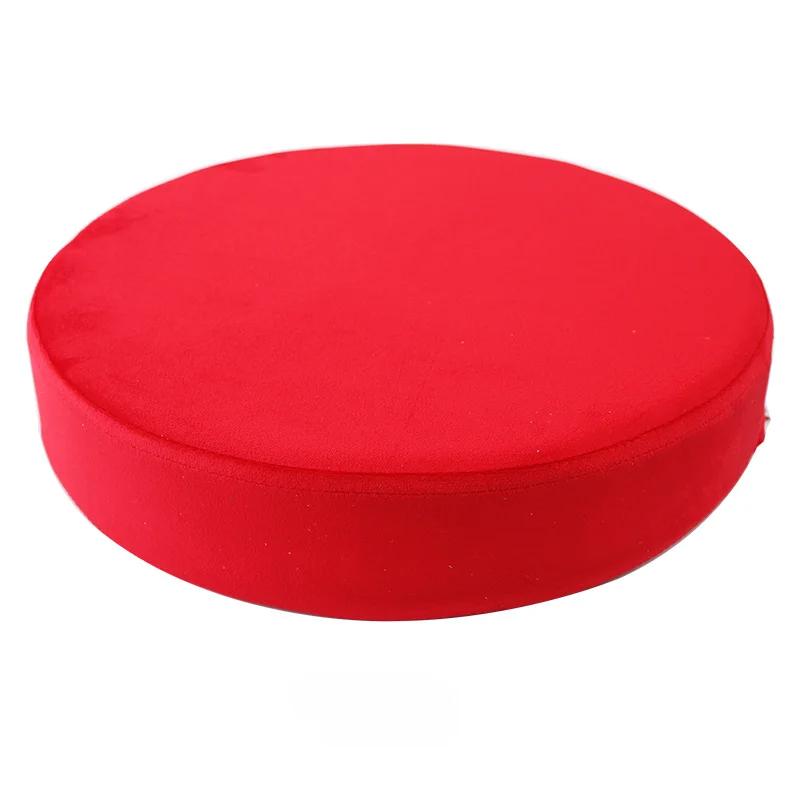 35/40/45/50cm Round Chair Cushion Memory Cotton Office Anti-slip Velvet Anti-fouling Cushion Home Thicken Soft Back Pillows