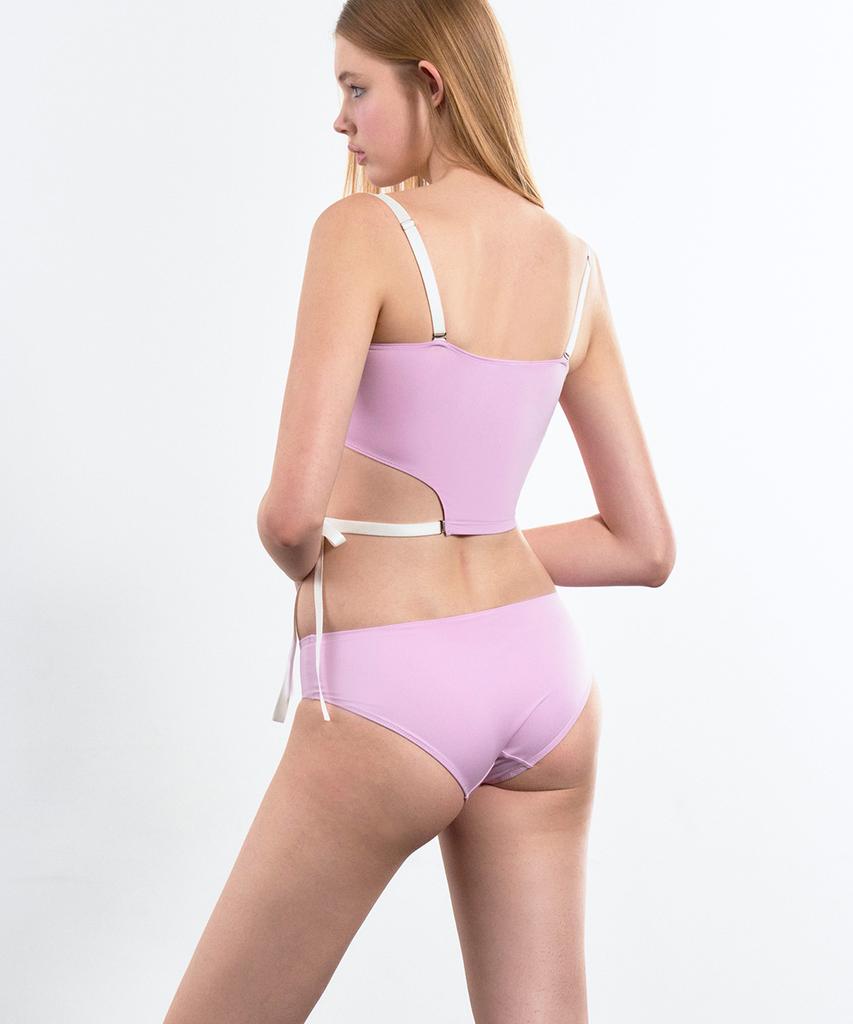 VINAJ Cutout Half-Top Bikini Bra (Lavender Pink)