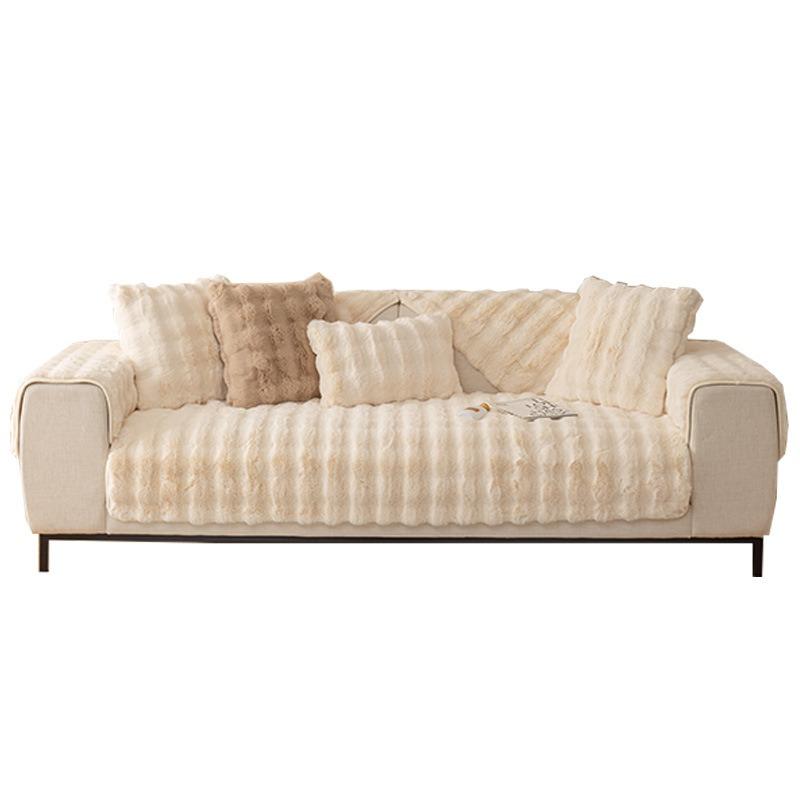 1PC Sofa Cushion Rabbit Plush Autumn and Winter Thickened Seat Cushion Non-slip Sofa Cover Cover Cloth Home Textile
