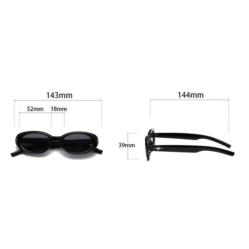 Y2K Fashion Sweet Cool Spicy Girl Sunglasses For Women Men Premium Retro Oval Laser Pink Shade For Women Small Frame Star Decorative Sun Glasses