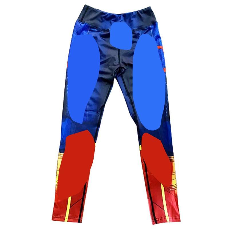 Womens High-Waisted Printed Yoga Leggings Running Fitness Dance Workout Stretchy Compression Pants