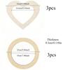 Unfinished Wooden Heart Round Wreath Base Blank Wood Wreath Frame DIY Floral Craft Supplies for Wedding Door Wall FarmhouseDecor