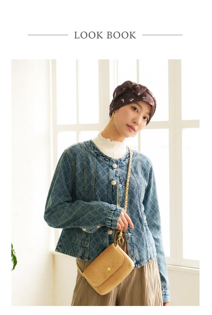 MY Medical Care Cat One Size Fits for Hair Loss [KISS LIFE] Hat, Hat, Women's, Cute, Stylish, 100% Cotton, Pattern, All, Cancer, Chemotherapy, (Brown)