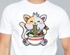 Noodle Bowl Kitty T-Shirt Unisex Uneek T-Shirt Kawaii Ramen Cute Cat Tee