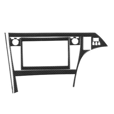 7 Stück Navigationspanel Zierabdeckung Kohlefaser Aufkleber Dekoration Passend für Prius 2012‑2015 RHD