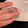 Korean Style Open Index Finger Rings - Thorn Rose Vine Design for Couples and Students