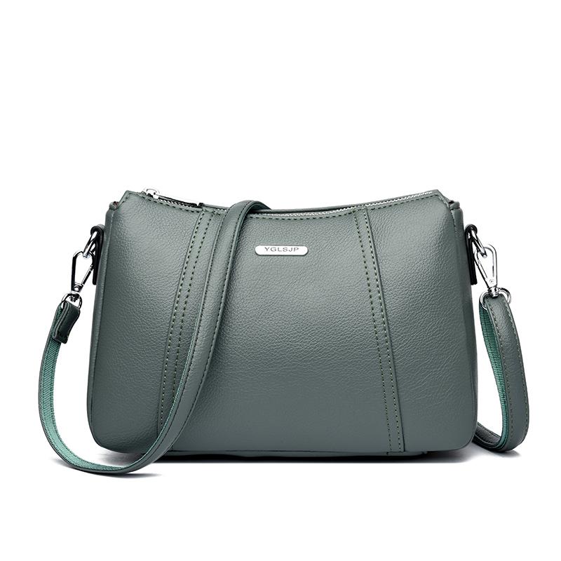 Women's High quality PU Leather Handbag Versatile Fashi Shoulder Casual Commuting Bags New Girl Brand Designer Zipper Handbag