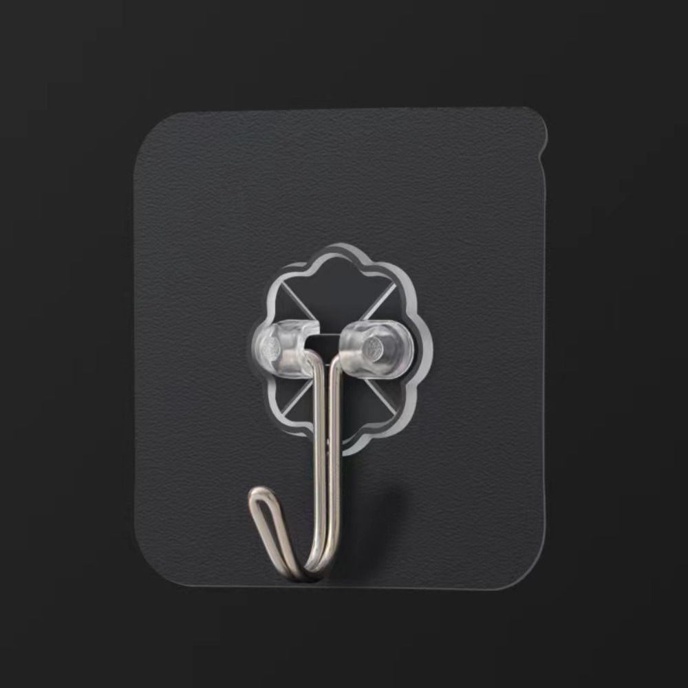1/3PCS Transparent Self-adhesive Hooks Heavy Load Wall Door Hangers Seamless Hanging Hook