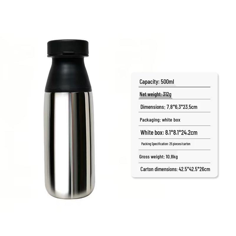 304 Stainless Steel Double-Walled Thermos Cup - Portable and Stylish Outdoor Sports Bottle