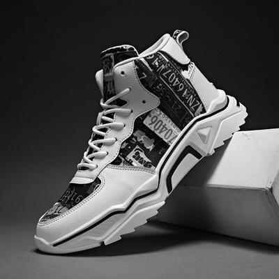 Baskets montantes blanches pour hommes, chaussures épaisses pour hommes, chaussures de tennis décontractées à la mode, grande taille, Zapatillas amortissantes, nouvelle collection automne