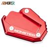 Motorcycle Side Stand Plate Kickstand Enlarger Support Extension Pad For Ducati Monster 1200 1200R 1200S 821 stealth 937
