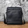 NZPJ Leather Men's Shoulder Bag Casual Large-Capacity Soft Leather Backpack Top Layer Cowhide Vertical Messenger  Business Bag