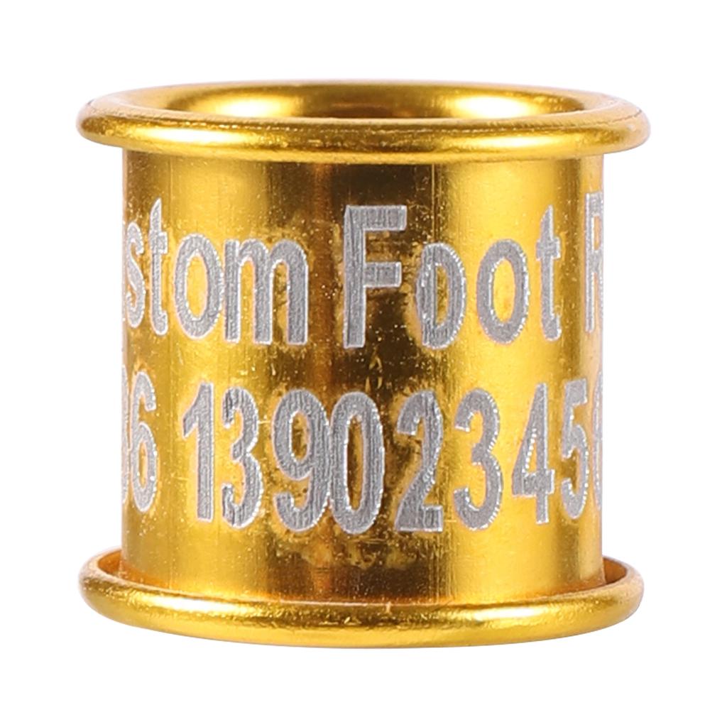 DIY High Quality Custom Aluminum Bird Foot Ring ID 8mm Pigeon Parrot Foot Ring Racing Pigeon Training Identification Ring 20Pcs