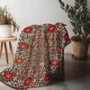 Floral Paisley Print Blanket Blanket for Sofa Bed Travel Camping Living Room Office Conditioning Blanket for All Seasons Gifts