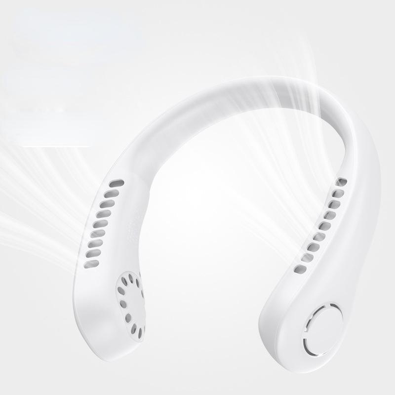 Mini ventilator pentru gât Ventilator USB pentru gât Ventilator portabil fără lame, reîncărcabil, silențios