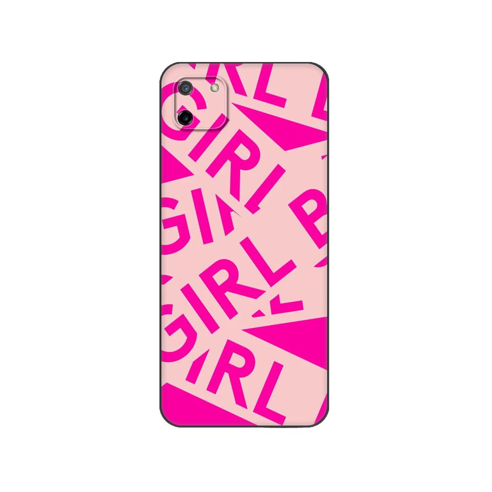 Black tpu Case For OPPO Realme C11 Case For Realme C 11 RealmeC11 Back RMX2185 Case Cover Bumper Boss lady Girl power Customer