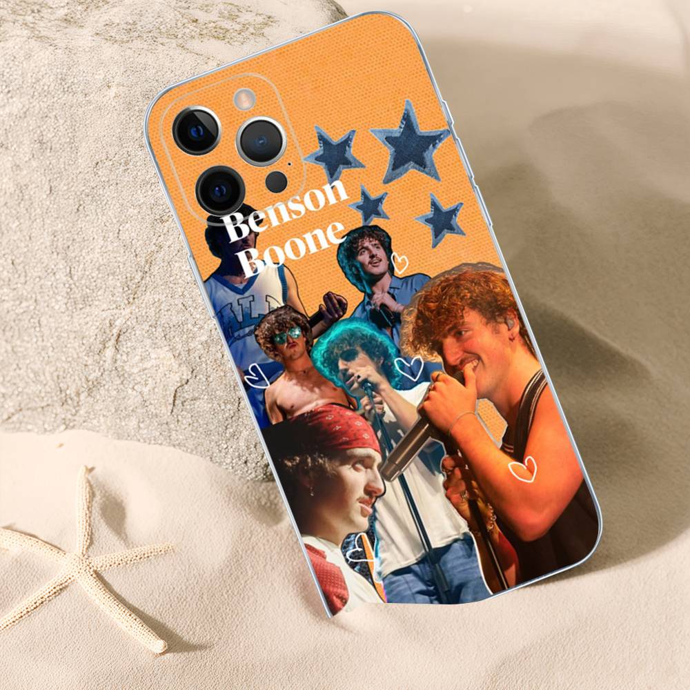 B-Benson Boone Phone Case For iPhone 17 15 14 13 11 12 16 Pro Max Plus Mini Transparent Silicone Soft Funda