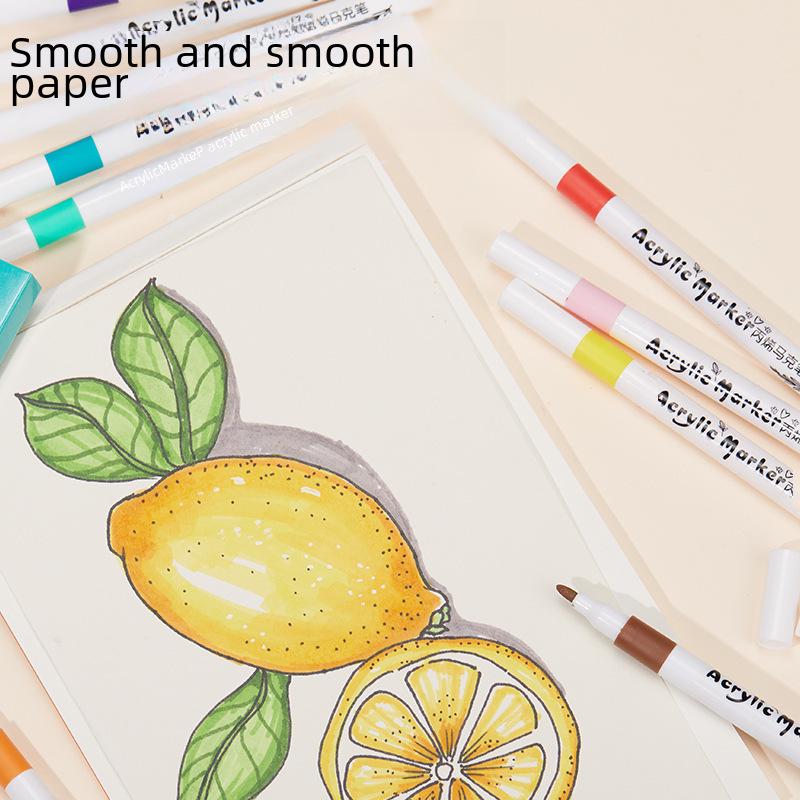 Set Markere Acrilice Impermeabile: Markere cu vopsea netede, sigure pentru hârtie, pentru DIY, graffiti, artă acuarelă, studenți și meșteșuguri pictate manual