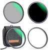 Concept 52mm Magnetic Filter Magnetic Adapter for Easy AGC Optical High Low Nano Includes Filter Bag and Magnetic Adapter Ring K&F ND1000+CPL+MCUV