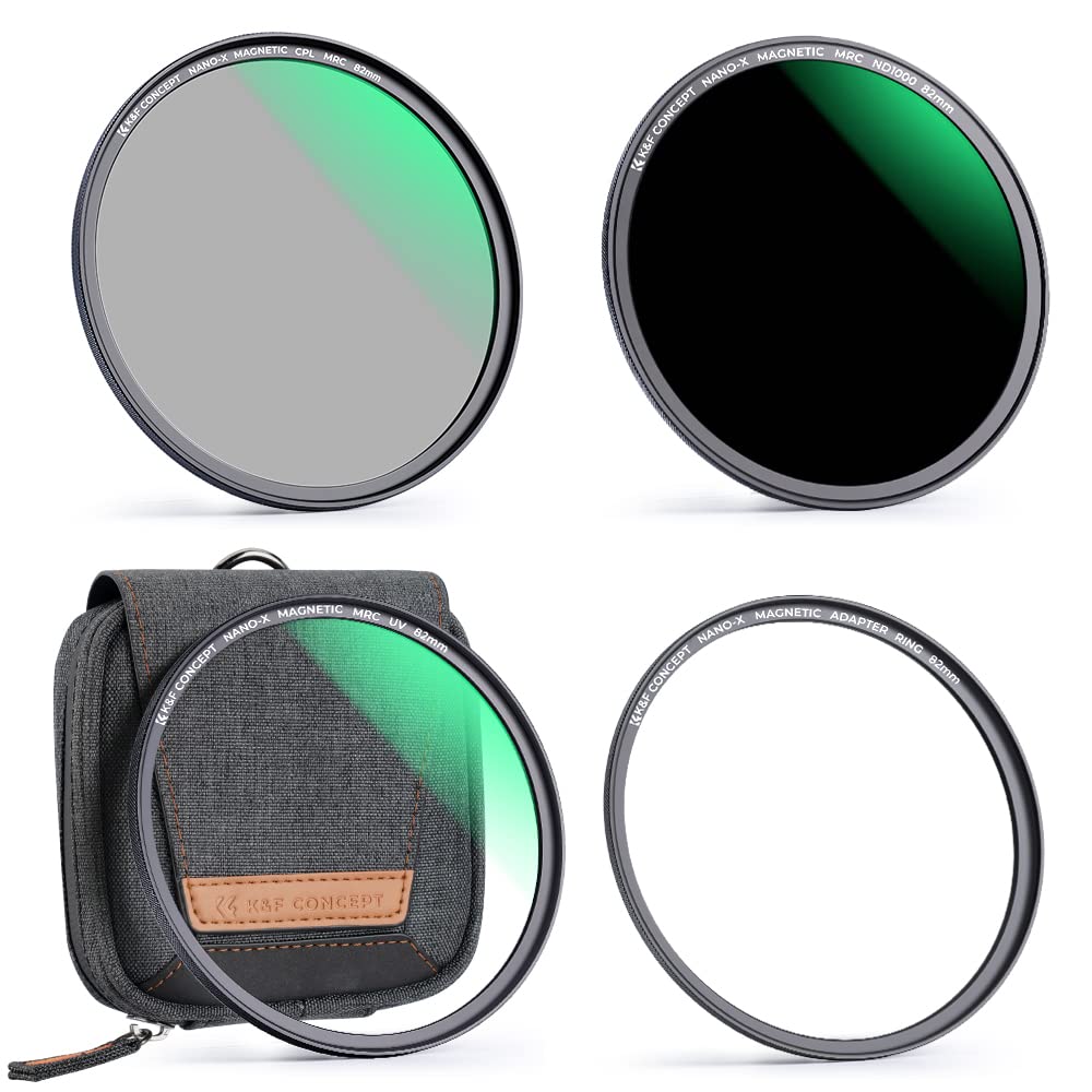 

Concept 52mm Magnetic Filter Magnetic Adapter for Easy AGC Optical High Low Nano Includes Filter Bag and Magnetic Adapter Ring K&F ND1000+CPL+MCUV