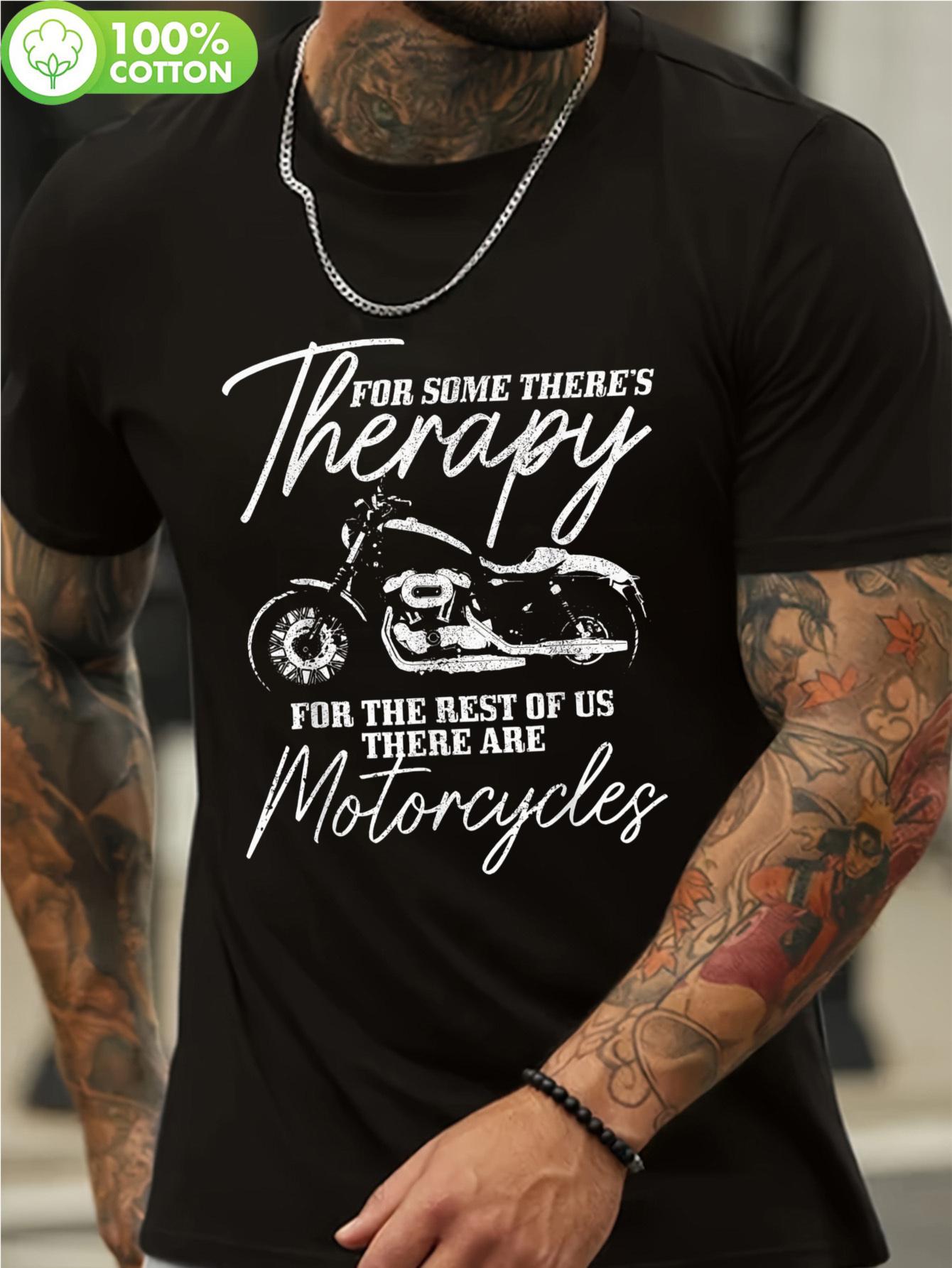 Funny Tshirt Funny Biker Vintage Motorcycle Graphic Tshir... M