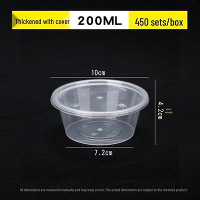 Deshangyuan Disposable Round Transparent Food Containers with Lids