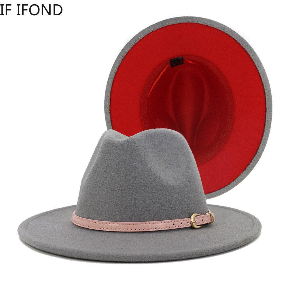 Wool Felt Fedora Hats Panama Trilby Cap 