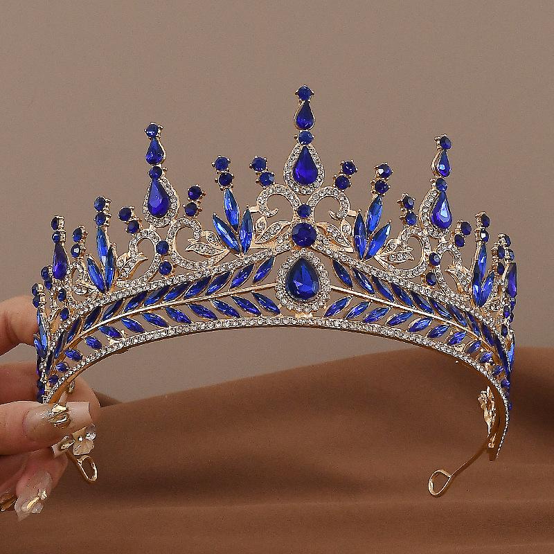 Baroque Alloy Bridal Crown: Elegant Wedding & Birthday Hair Accessory