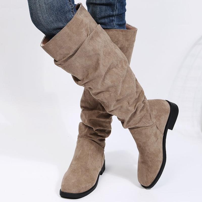 Fashion Women's Boots Fashion Winter Boots For Women's High Boots Heels Winter Shoes Women Knee High Botas Mujer Winter Footwear Long