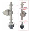 10/100Sets Micro Atomization Nozzle Kits 6mm Interface Atomizing Grey Micro-Sprayers 4/7mm Hose Garden Irrigation Humidification