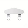 Mobile Phone Lanyard Fixed Thin Back Patch Stainless Steel Clip Double Ear Metal Gasket Anti-loss Phone Hanging Rope Connection Piece