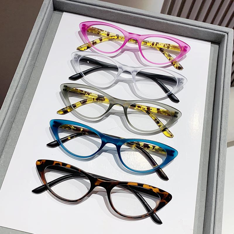 Fashion Ladies Reading Glasses Vintage Cat Eye Frame Leopard Color Presbyopia Eyeglasses Finished Hyperopia Eyewear Diopter