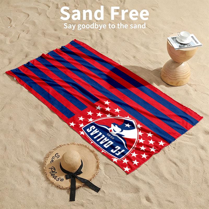 FC Dallas Beach towels also serve as bath towels summer essential a musthave for the outdoors the beach and the pool