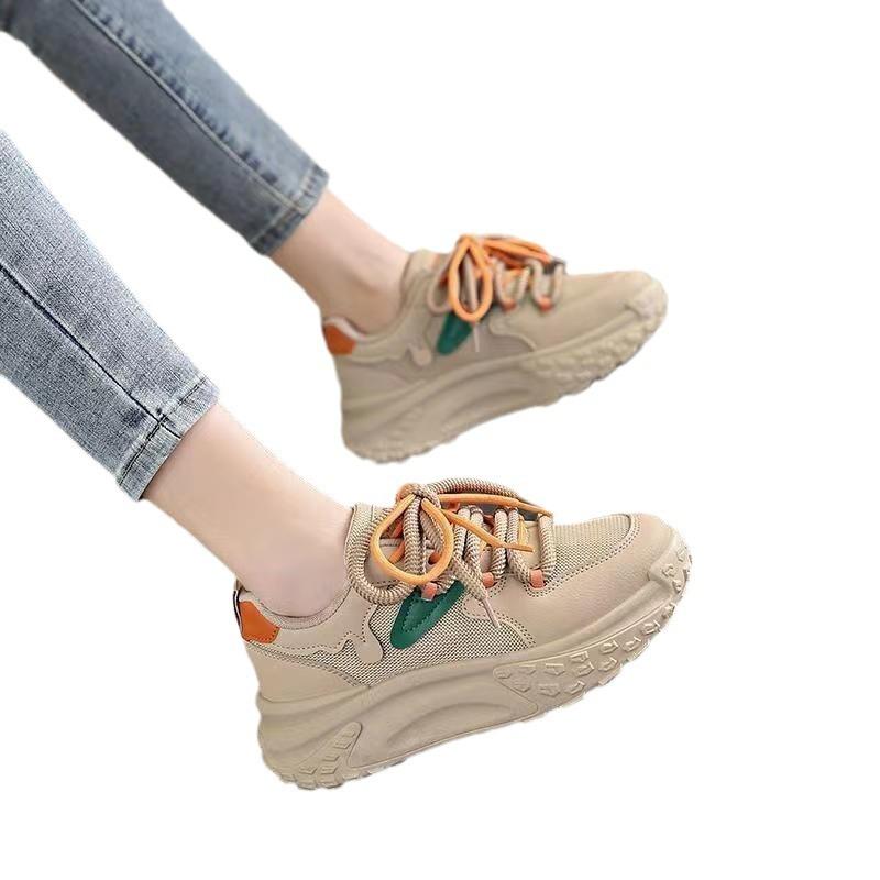 22 Years Old, Dad Shoes, New Thick-soled Heightening Board Shoes, Muffin Soles, Small Comfortable Soft Soles