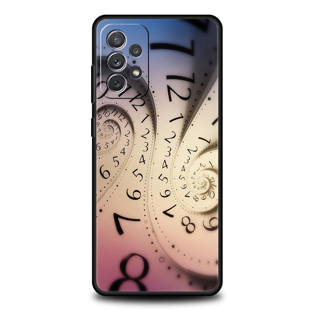 Number Pattern Phone Case for Samsung Galaxy A55 A35 A17 A07 A15 A13 A25 A51 A71 A72 A73 A32 A52 A52S A41 5G Soft TPU Shell Bags