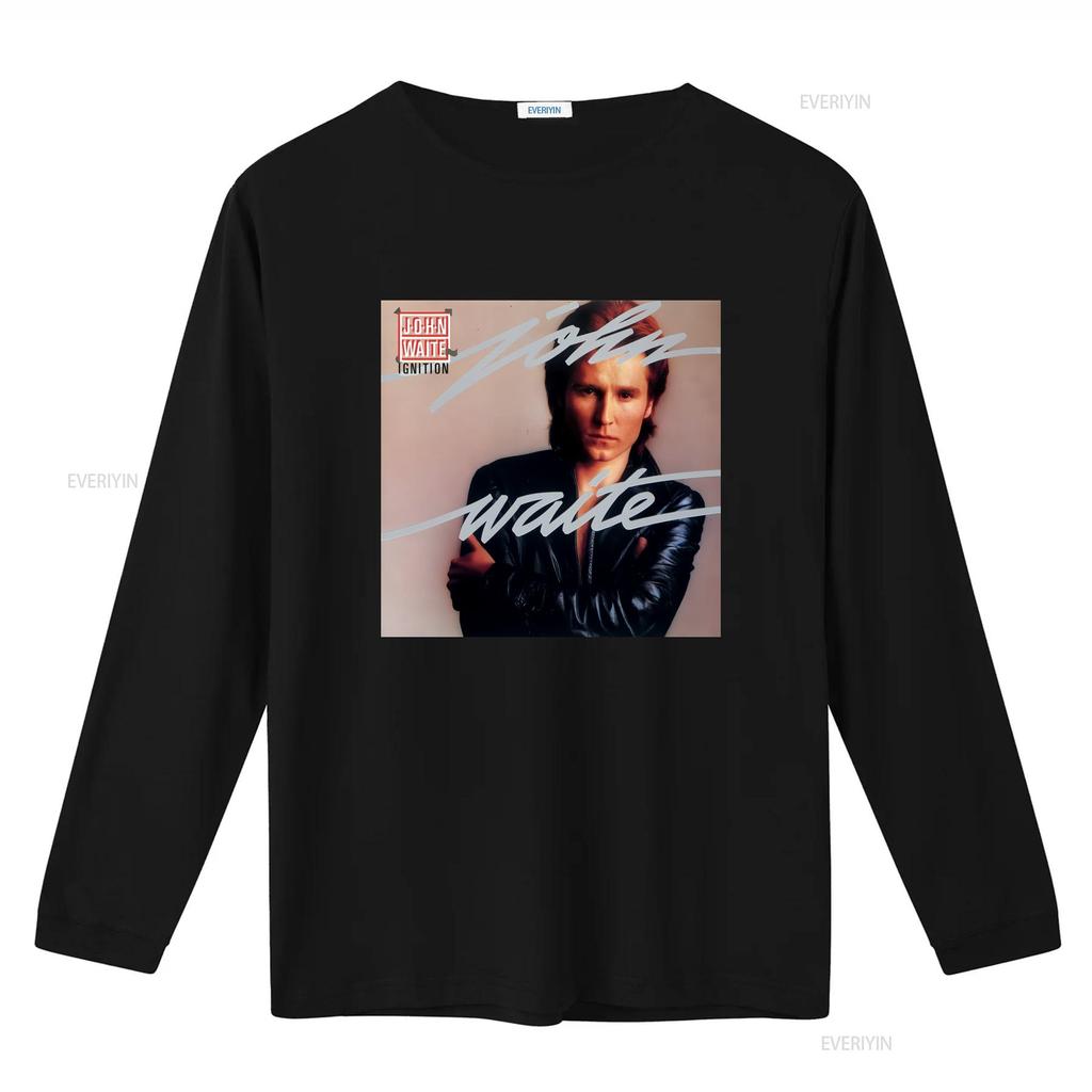 John Waite Album Cover T Shirt Black Size S 5XL COTTON HE97 Vintage Washed Designer Clothes Breathable Comfortable Streetwear