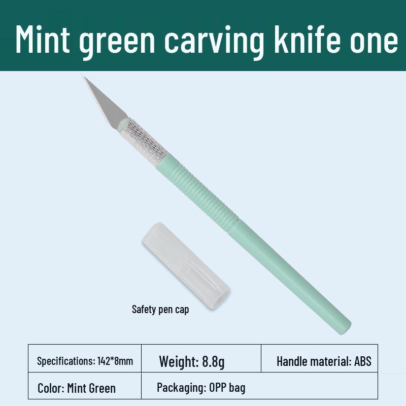 Precision Art Knife for Students - Ideal for Paper Cutting, Stamp Carving & Crafting