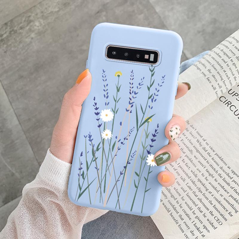 Case For Samsung Galaxy S10 Plus S 10 S10E Cover Cloud Graffiti Illustration Kanagawa Label Silicone Fundas For Samsung S10 S10e
