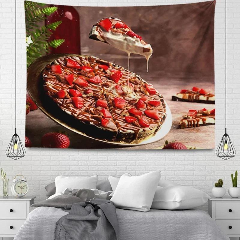 Afternoon Tea Donut Decorative Tapestry Home Wall Living Room Office Decorative Tapestry