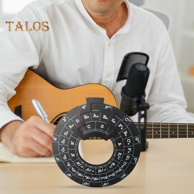 Guitar Chord Wheel Circle of Fifths Wheel Portable Melody Tool Easy-to-Use Music Theory Learning Tool for Musicians Songwriting