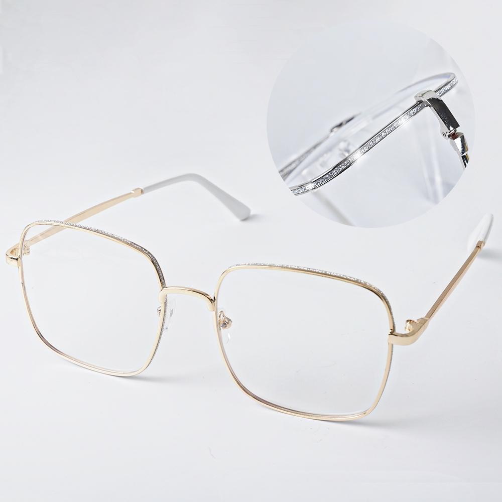 Ladies Fashion Glitter Frame Glasses