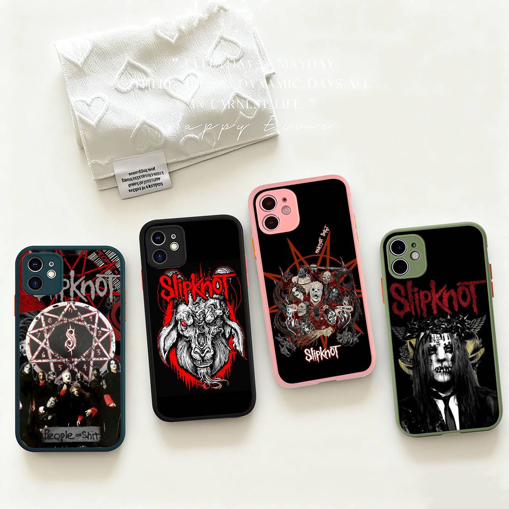 S-Slipknot Rock Matte Protective Case For IPhone 16 15 14 13 12 11 Pro Max X XS MAX Protection Case