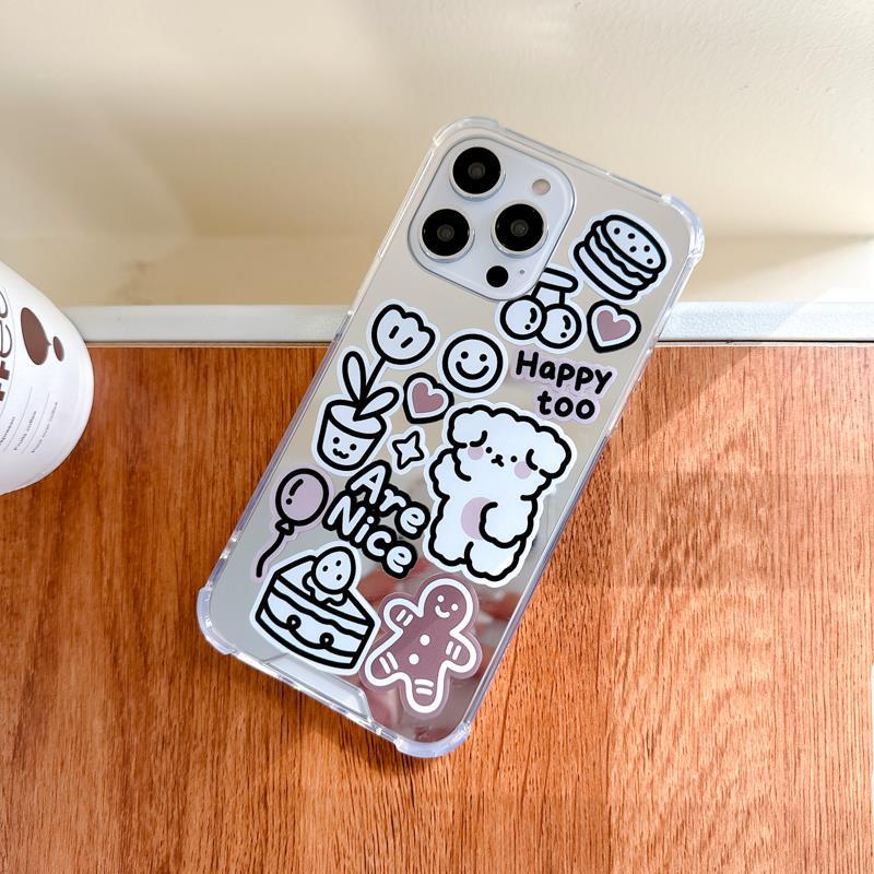 Pouzdro na mobilní telefon Zhitai pro Huawei Honor 90/80 a Apple iPhone 14 Pro Max/iPhone 15 - K dispozici zrcadlové a kreslené designy.