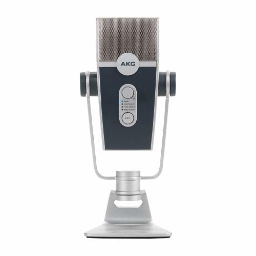 AKG Lyra-Y3 Side-Address USB Microphone, Ideal for POD Casting and Streaming, with Four Pickup Modes, Full-Scale Recording Capability, Headphone Jack,