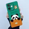 For Oppo A5 Pro 5G Phone Case Cute Panda Back Cover For Oppo A 5 Pro 2025 Full Protection Soft Liquid Silicone Anti Drop Housing