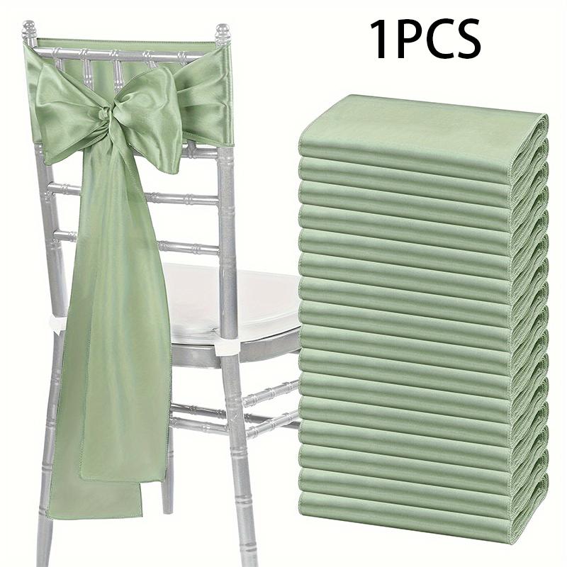 Satin Chair Sashes Wedding Chair Bow Knot Ribbon Tie For Wedding banquet ThanksgivingParty HotelBirthdayBanquet Chair Decoration