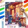 Stitch and Olaf Christmas Oil Painting Digital Painting Art Kit Handmade Diy Gifts Home Decorations