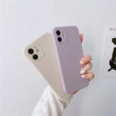 Weiche Silikon Candy Color Handyhülle für iPhone 11 12 Pro Max 13Mini Kameraschutz XS X XR 7 8 Plus SE2020 Matt stoßfest