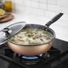Honeycomb Pattern Frying Wok Scratch Resistant Cooking Pot Non-Stick Frying Pan  Breakfast